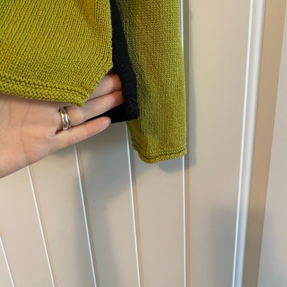 Habitat Colorblock Sweater - Black, Olive, and Yellow - Picture 4 of 6